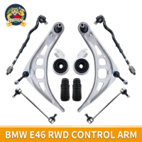 Svenubee 10pcs Control Arms Tie Rod End Sway Bar End Link Boot Sets for BMW E46 325i Z4 323i 328i 330i 1999 2000 2001- 2008