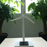 Solar Powered Windmill Model Building Kit Lightweight 3D Windmill Educational Model Eco-Friendly Ene