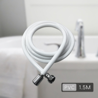 莫菲思 白色1.5M防爆蓮蓬頭PVC浴室軟管/水龍頭水管/大流量軟管