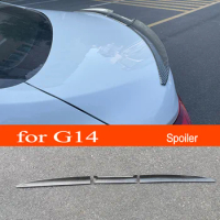 G14 3-section PVC Car Rear Trunk Wing Lip Spoiler Car Window Roof Top Spoiler for BMW 2018+ 8-Series G14