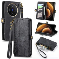 For Vivo Y27S Y17S Y36 5G Zipper Wallet Case For Vivo Y35 Y22S Y33S Y 22 21 20 Y12 S Y11S Y72 Y53S Y78 Plus Leather Flip Cover