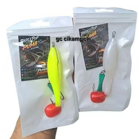 LURE PADELPOP DOBLE HOOK 10CM. Soft PAKET 1 pcs (RANDEM KUNING/PUTIH) umpan mancing casting ikan*PUM
