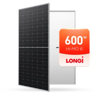 LONGi Scientists Hi-MO 6 LR5-72HTH 580-600M Half Cut Cell 580W 585W 590W 595W 600W longi solar panel