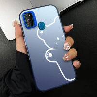 เคสโทรศัพท์ สำหรับ Samsung M30S M21 M21 2021 กึ่งโปร่งใส บางเฉียบ ฝ้า เคส
