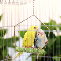 意大利ferplas鳥秋千磨砂鸚鵡玩具虎皮牡丹玄鳳磨喙站桿鳥籠配件