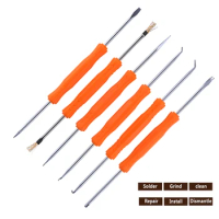 6pcs/set Jakemy Welding Solder Soldering Assist Tools Electric Iron Auxiliary Tool Set Kit