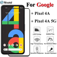 9H Full Glued Phone Screen Protector For Google Pixel 4A 5.81" G025J Full Cover Tempered Glass For Pixel 4A 5G 6.2" GD1YQ G025I