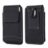 Universal 4.7-6.9 inch mobile Phone Pouch Holster for iphone samsung xiaomi oneplus Belt Clip Oxford Leather Case Waist Bag
