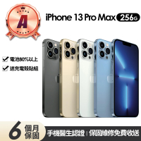 預購 Apple A級福利品 iPhone 13 Pro Max 256G 6.7吋(贈充電組+玻璃貼+保護殼)