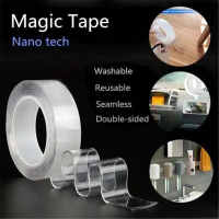 Extra Strong Reusable Nano Magic Adhesive Tape Double-sided Adhesive Nano Tape Multifunctional Doubl
