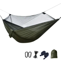 Ultralight Camping Hammock Mosquito 280x140cm Nature Hike Air Tent Beach Swings for Balcony Outdoor Indoor Portable Sleeping Bed