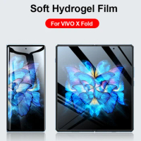 2 in 1 Set For Vivo X Fold 2 Plus Screen Protector 3D Curved Full Cover Protection Transparent Soft Hydrogel Film