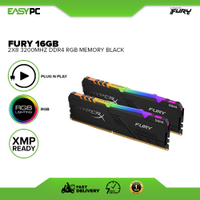 Kingston HyperX Fury 4GB 8GB 2666Mhz 16GB(2X8)3200mhz DDR4 RAM Memory RGB XMP- Ready