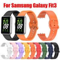 Silicone Sport Strap For Samsung Galaxy Fit 3 Watch Bracelet Correa For Samsung Galaxy Fit 3 Replacement Watchbands