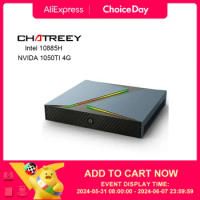 Chatreey G1 Mini PC Gamer Intel i9 10885H 8 Cores with Nvidia GTX1650 4G Graphics Windows 11 Gaming Desktop Computer