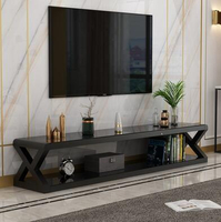 電視櫃 茶幾組合套裝簡約現代小戶型客廳家用電視機柜輕奢鋼化玻璃【年終特惠】