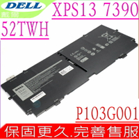 DELL 52TWH 電池 適用 戴爾 XPS 13 7390 9310 2-in-1,P103G,P103G001,13-7390,13-9310,P10G002,XX3T7,X1W0D,0NN6M8,00FDRT