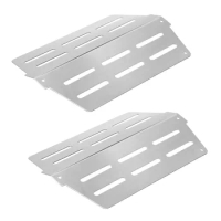 2pcs Barbecue Heat Deflectors Stainless Steel Grill Parts Replacement for Weber Genesis 310 320 330
