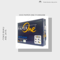 HVS PAPER ONE F4 80GSM WARNA PUTIH 1RIM ISI 500 LEMBAR Kantor Kertas Sekolah Stationery