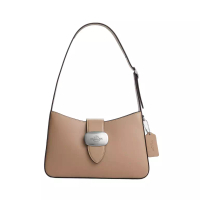 Coach [12.12 Dealcember] Eliza Shoulder Bag Smooth Leather Taupe