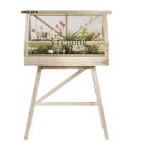 Zk Solid Wood Flower Stand Balcony Floor Simple Shelf Living Room Interior Succulent Movable Flower Rack