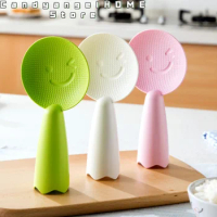 Non-Stick Plastic Rice Spoon Cute Smiley Face Rice Spatula Scoop Cooker Long Cooking Rice Scoop Kitchen Utensil Tableware Tools