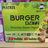 MATRIX Set Top Box Burger Hijau DVB-T2 MT / STB TV Digital