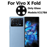 Back Rear Camera Glass Lens Cover Replacement With Glue Sticker Adhesive For Vivo X Fold V2178A Repair Parts