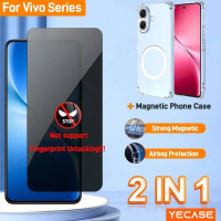 กระจกนิรภัยป้องกันสายลับ 9H สำหรับ VIVO V60 Lite, V50 Lite, V40 Lite 5G และ 4G, ไม่มีการปกป้องหน้าจอ