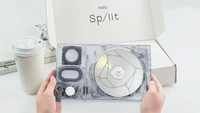 SPLIT 磁吸分離式隨身CD機 專輯播放器藍牙CD播放機復古碟片機 3合1CD播放器 - 透明