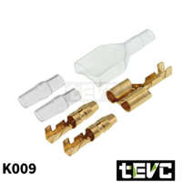 《tevc》K009 子彈頭 一分二 4.0 電線對接 神兵利器 子彈頭 公母對接頭 0.5-1.5mm2 壓線