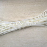 100 Pcs 4.2mm x 500mm White Nylon Zip Tie Wrap for Cable Wire