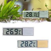 Aquarium Thermometer Electronic LCD Digital Fish Tank Temperature Measurement Fish Tank Temp Meter Aquarium Accessories