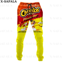 Hot Cheetos Food Snack Tuck 3D Print Trousers Men Sweatpants Casual Long Joggers Streetwear Autumn Sports Pants-4