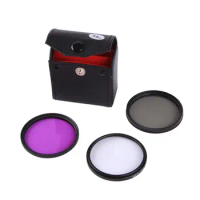52mm UV FLD CPL Camera Lens Filter Kit set for Canon EOS M M1 M2 M3 M5 M6 M10 M100 with for Canon EF-M 55-200mm / 18-55mm Lens