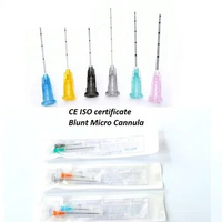 Free Shipping Blunt Cannula For Filler Injection 18G 20G 21G 22G 23G 25G 27G 30G Uric Acid Facial Filling Nose Slight Blunt