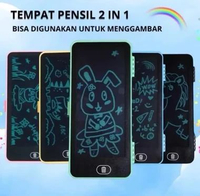 LCD Writing Tablet Papan ALat Tulis - LCD Drawing Writing Tablet Pink