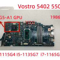 19862-1 For DELL Vostro 5402 5502 Laptop Motherboard with I5-1135G7 i7-1165G7 CPU N17S-G5-A1 GPU 100% Tested OK