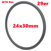 Super Light Asymmetric 24x30 Bicycle Wheel Rim MTB Rim XC UD Matte 28 Holes MTB Carbon Rim 29er 24mm Depth 30mm Width XC Mtb Rim