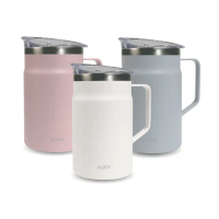 【AURA 艾樂】買1送1_不銹鋼保溫馬克杯600ml(咖啡杯/辦公室杯/保溫杯)