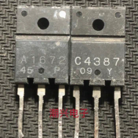 4pcs/2pairs Used C4387 2SC4387 2SA1672 A1672 Audio amplifier IC pairing tube