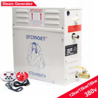 12KW/15kw/18kw Home Steam generator Sauna Dry stream Steam machine steam room machine Wet Steam Steamer with digital controller