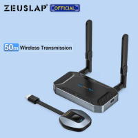 ZEUSLAP 50 Meters Wireless Display Anycast DLNA Miracast Airplay Mirror Screen HDMI-Compatible Android IOS Mirascreen Dongle