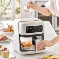 wanmi 5L spray type visible air fryers household transparent large capacity electric oven multi-function electric fryer 220V