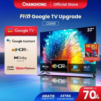 Changhong Google TV 32 inch FHD Dolby Audio Google Play Netflix Youtube Bluetooth USB Google Assista