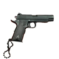 1:3 High Quality KIMBER 1911 Metal Model Gun No Inscription Keychain Toy Gun Miniature Alloy Pistol Collection Toy Gift pendant