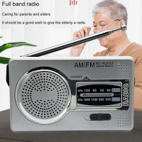 AM FM Pocket Radio Dual Band HiFi Pocket Radio Player Battery Powered Music Player Elder Radio 3.5mm Jack Telescopic Antenna