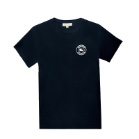 【BURBERRY 巴寶莉】80040541 經典圖案LOGO短袖棉質T恤(藍色M號)