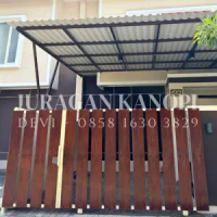 Pintu pagar grc serat kayu minimalis surabaya