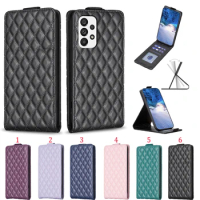 100pcs/lot For Galaxy A71 4G A72 5G/4G A73 5G Dark Magnet Stand Flip Leather Case For Samsung Galaxy A52 A53 A54 5G